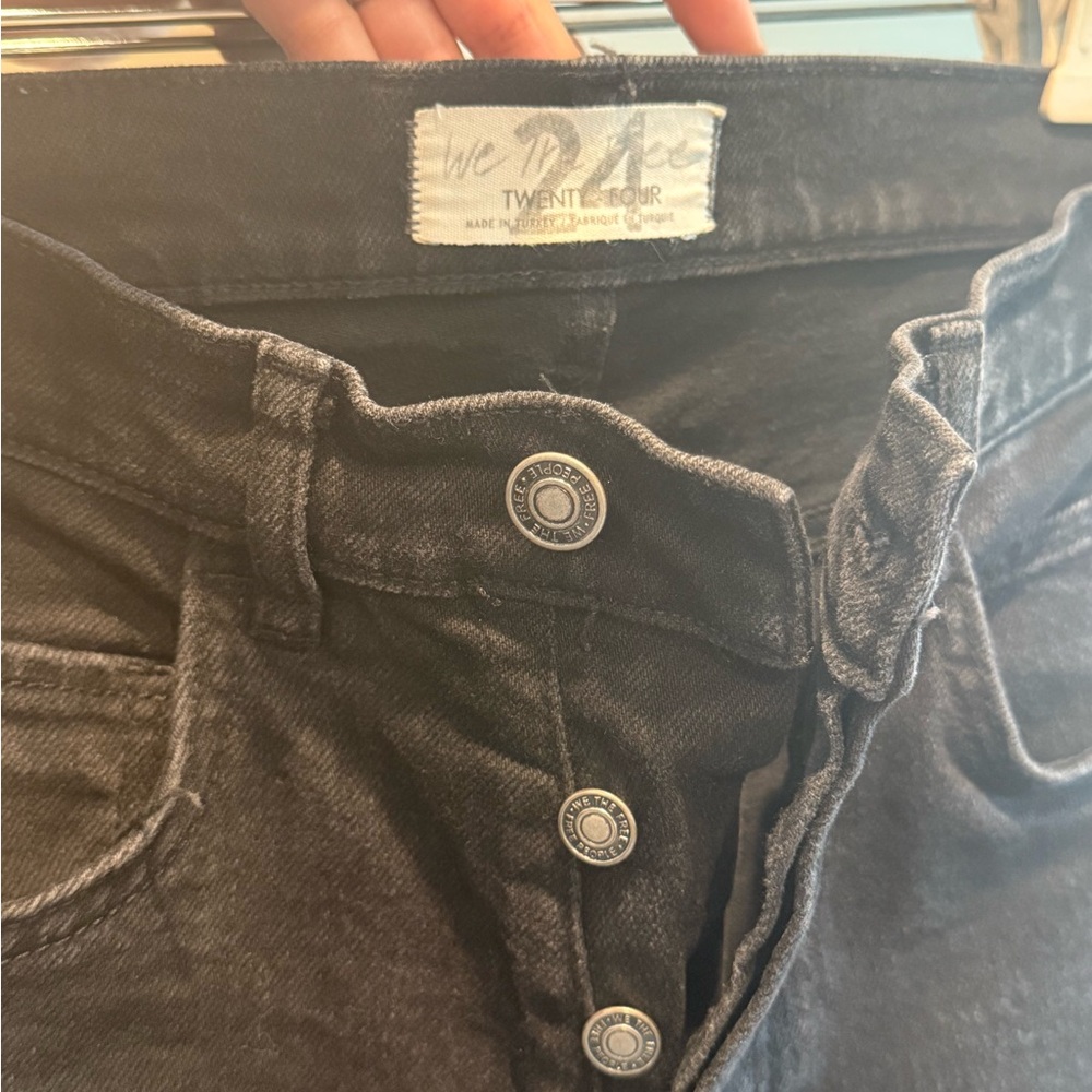 Free People Black Vintage Flare Jeans